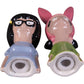 Bob's Burgers Tina and Louise Salt and Pepper Shaker Set - Ceramic - Great Gift for Bobs Burgers Fans