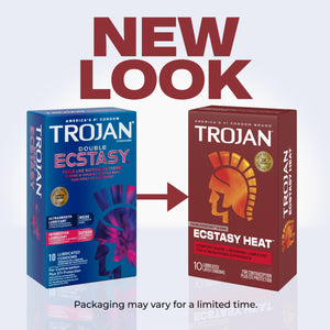 Buy now Trojan Ecstasy Heat Latex Lubricated Ribbed Condoms for Men with Warming Lubricant for a Heightened Experience, Helps Reduce Risk of Pregnancy and Sexually Transmitted Infections (STIs), 10 Count at indiglob india