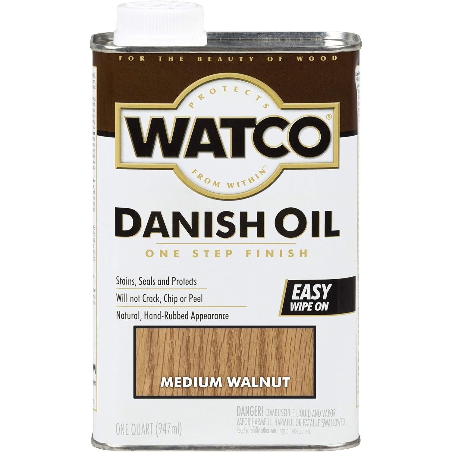 Buy now Watco A65941 Danish Oil Wood Finish, Quart, Medium Walnut Default at indiglob india