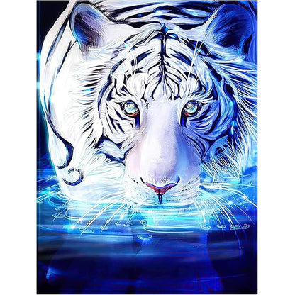 NAIMOER Tiger Diamond Art Kits for Adults,5D Diamond Art Tiger Kits DIY Full Drill Animals Diamond Art Kits for Home Wall Decoration Gifts (30X40cm)