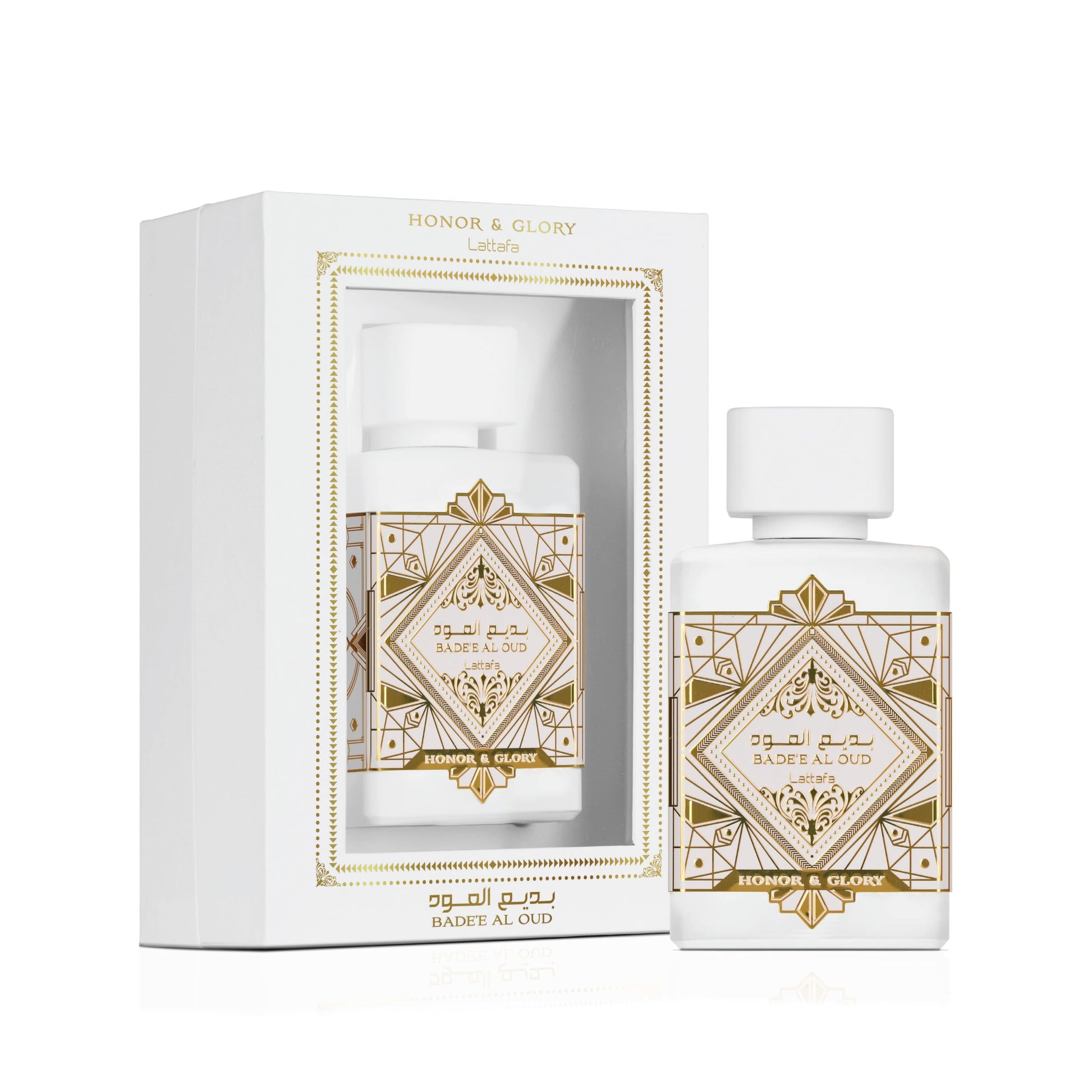 Buy now Lattafa Bade'e Al Oud Honor & Glory - Fruity, Vanilla, Warm Spicy, Woody - Eau de Parfum Long-Lasting Fragrance for Unisex, 3.40 Ounce / 100 ml | Unisex at indiglob india