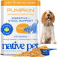 Native Pet Pumpkin for Dogs - Organic Powder Pumpkin Puree Dog Food Toppers -Rich in Fiber Supplement Powder Helps with Digestion, Nutrient Absorption, Diarrhea, Constipation & Upset Stomach-30 Scoops