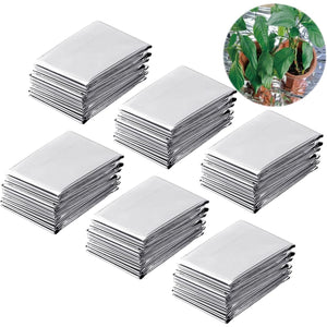 NAVAdeal 6 Pack Silver Highly Reflective Mylar Films, 82x 47Inch, Metallized Foil Covering Sheet, Garden Greenhouse Farming, Increase Plant Growth Save Power, Reduce Uneven Heat Environment Safe