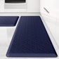Kitchen Mat [2 PCS] Cushioned Anti-Fatigue Floor Mat, Waterproof Non-Skid Ergonomic Comfort Foam Rugs, Standing Mat for Kitchen, Floor,Office, Sink, Laundry(Grey)