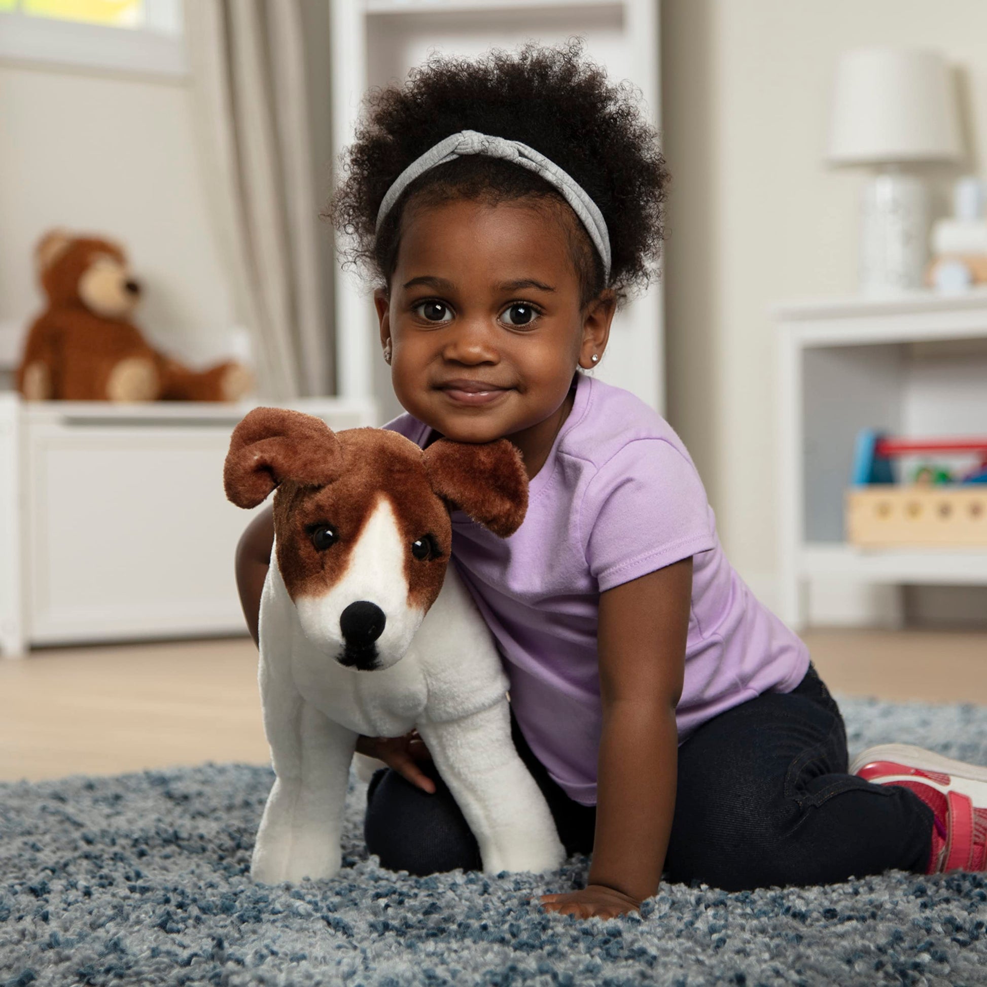 Buy now Melissa & Doug Giant Jack Russell Terrier - Lifelike Stuffed Animal Dog (Over 12 inches Tall) at indiglob india