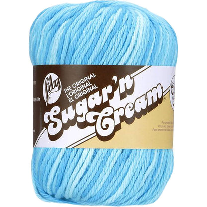 Lily Sugar'n Cream Super Size Ombres Yarn, 3 oz, Potpourri, 1 Ball