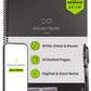 Buy now Rocketbook Core Reusable Spiral Notebook, Letter Size 8.5x11, Black - Dotted Pages, App-Connected, Erasable, Durable Cover, Ideal for School, Work, and Creative Projects at indiglob india