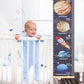 HIFOT Kids Growth Chart Height Measuring Chart, Outer Space Canvas Wall Hanging Rulers for Baby Children Kids Boys Bedroom Decor 74.8'' 7.87''