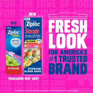 Buy now Ziploc Gallon Food Storage Slider Bags, Power Shield Technology for More Durability, 68 Count at indiglob india