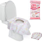 Buy now Toilet Seat Covers Disposable (12 Pack, Floral) - XL Waterproof Toilet Cover for Toddlers, Kids & Adults - Portable & Individually Wrapped for Travel, Potty Training & Public Restrooms 12 Pack Floral at indiglob india