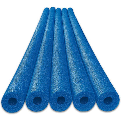 Oodles of Noodles Deluxe Rainbow Pool Noodles Foam Soft Large Noodle Tube, Bulk Floats, Pool Toy, Craft Projects, Floating Training Device, Multi-Purpose, Exercise Aid - 5 Pack