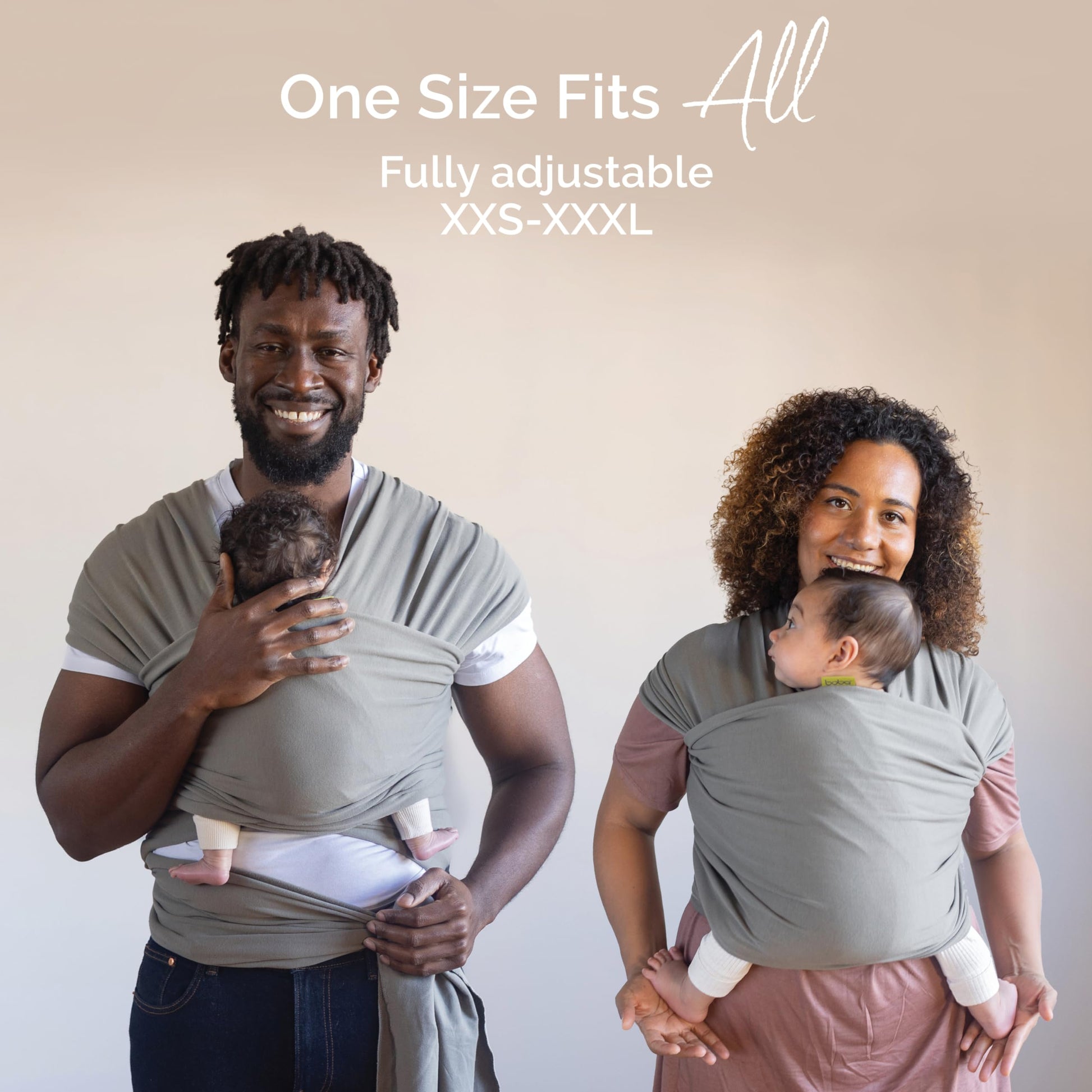Buy now Boba Baby Wrap Carrier – Original Baby Sling Carrier for Newborns (7–35 lbs), Soft, Secure, Hands-Free & Ergonomic, Ideal for Comfortable Bonding, New Parents (Grey) at indiglob india