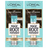 L'Oreal Paris Magic Root Rescue 10 Minute Root Hair Coloring Kit, Permanent Hair Color with Quick Precision Applicator, 100 percent Gray Coverage, 4 Dark Brown, 2 count - 2 Count (Pack of 1)