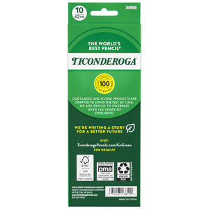 Buy now Ticonderoga Wood-Cased Pencils, Pre-Sharpened, #2 HB Soft, Neon Colors, 10 Count at indiglob india