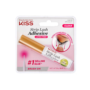 Buy now KISS Lash Adhesive, Lash Glue, 24hr Strip Eyelash Adhesive, Clear, Includes Lash Adhesive, Long Lasting Wear, Can Be Used with Strip Lashes and Lash Clusters at indiglob india