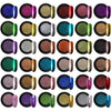 Artdone 16 Jars Chrome Nail Powder Nail Art Fimo Striping Tape Lines Decoration Metallic Mirror Effect Holographic Aurora Chameleon Pigment Powder 1g/Jar Pearl for Resin Craft & Nail Art - 36jars