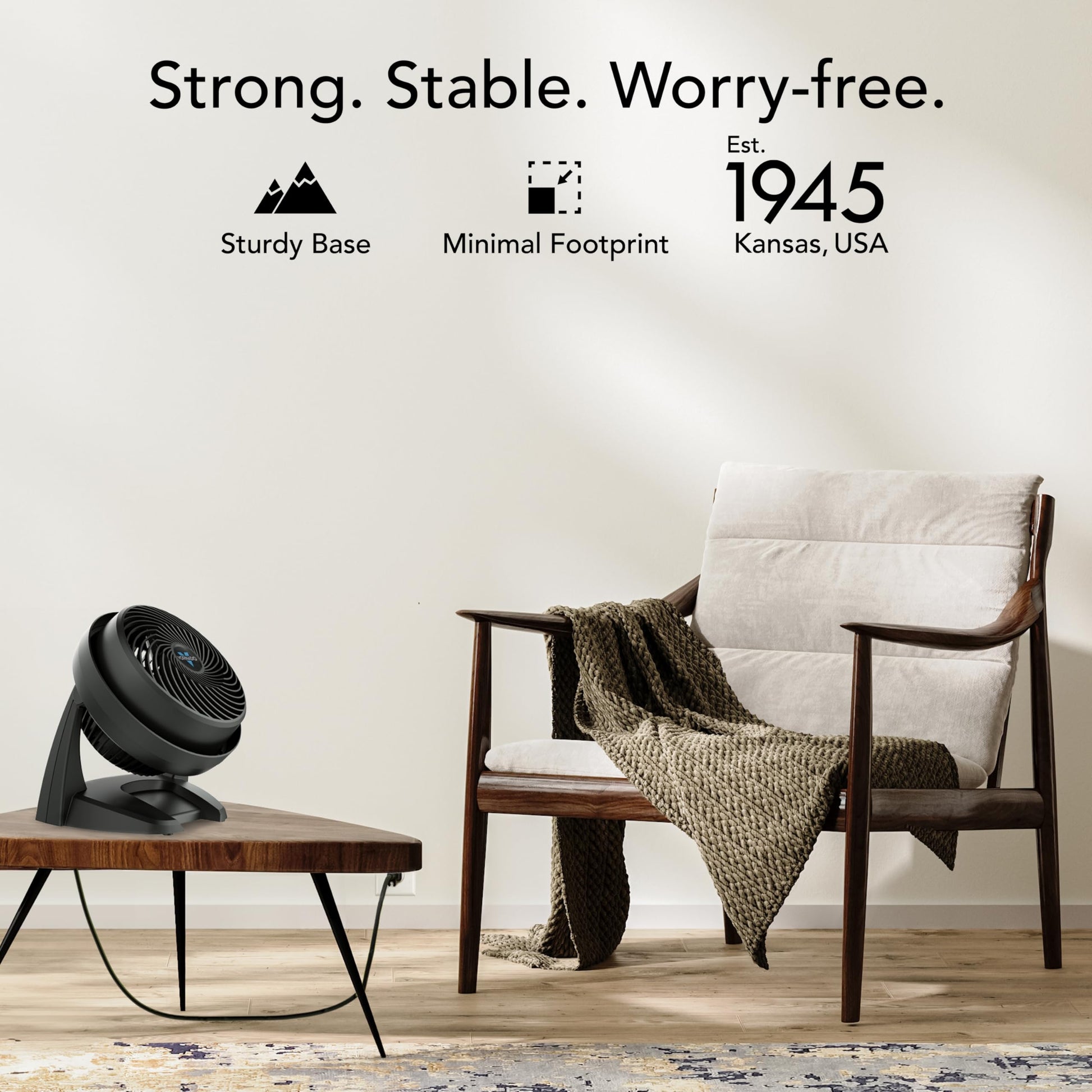 Buy now Vornado 630 Mid-Size Whole Room Air Circulator Fan for Home, 3 Speed Settings, Adjustable Tilt, Removable Grill, 9 Inch, Powerful Airflow, Manual Control Dial, Quiet Fan for Bedroom, Black at indiglob india