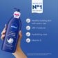 NIVEA Original Moisture Body Lotion with Vitamin E, 48-Hour Body Moisturizer for Normal to Dry Skin, 16.9 Fl Oz Pump Bottle