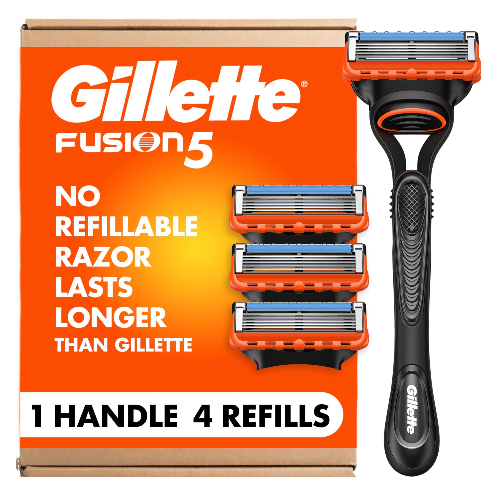 Buy now Gillette Fusion5 Razor for Men, Handle + 2 Razor Blade Refills at indiglob india