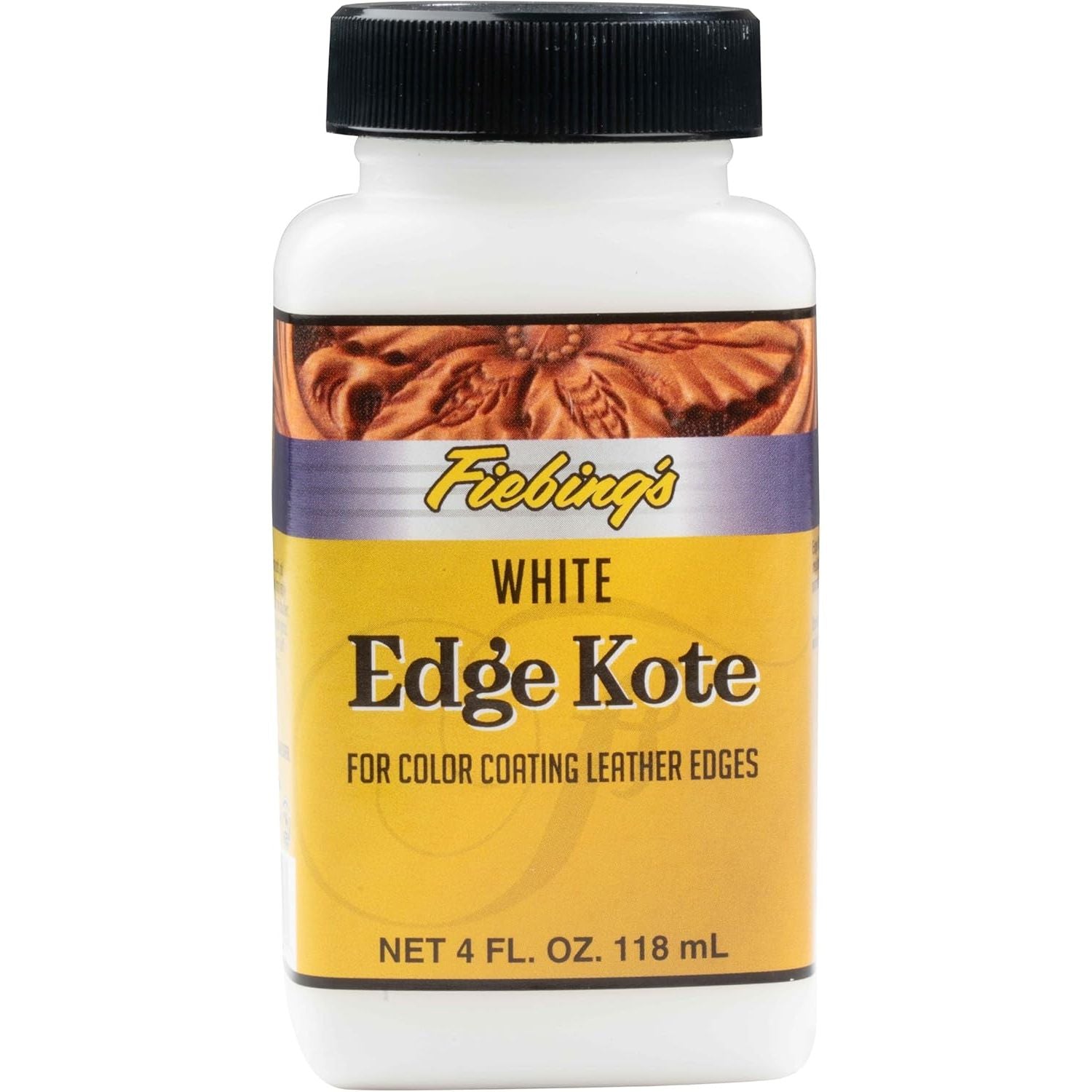 Buy now Fiebing's Edge Kote (4oz, Light Brown) - Leather Edge Paint for Shoes, Furniture, Purses, Couches, Belts - Flexible, Water Resistant, Semi Gloss Color Coating Leather Dye to Protect Natural Edges White at indiglob india