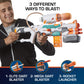 Buy now Nerf Modulus Tri-Strike Blaster, Mega Barrel, Rocket Launcher, Clip, 1 Rocket, Kids Outdoor Games (Amazon Exclusive) at indiglob india