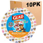 Glad for Kids Paw Patrol Emoji Paper Plates, 20 Count, 8.5 Inches | Paw Patrol Plates for Kids | Heavy Duty Disposable Soak Proof Microwavable Paper Plates for All Occasions