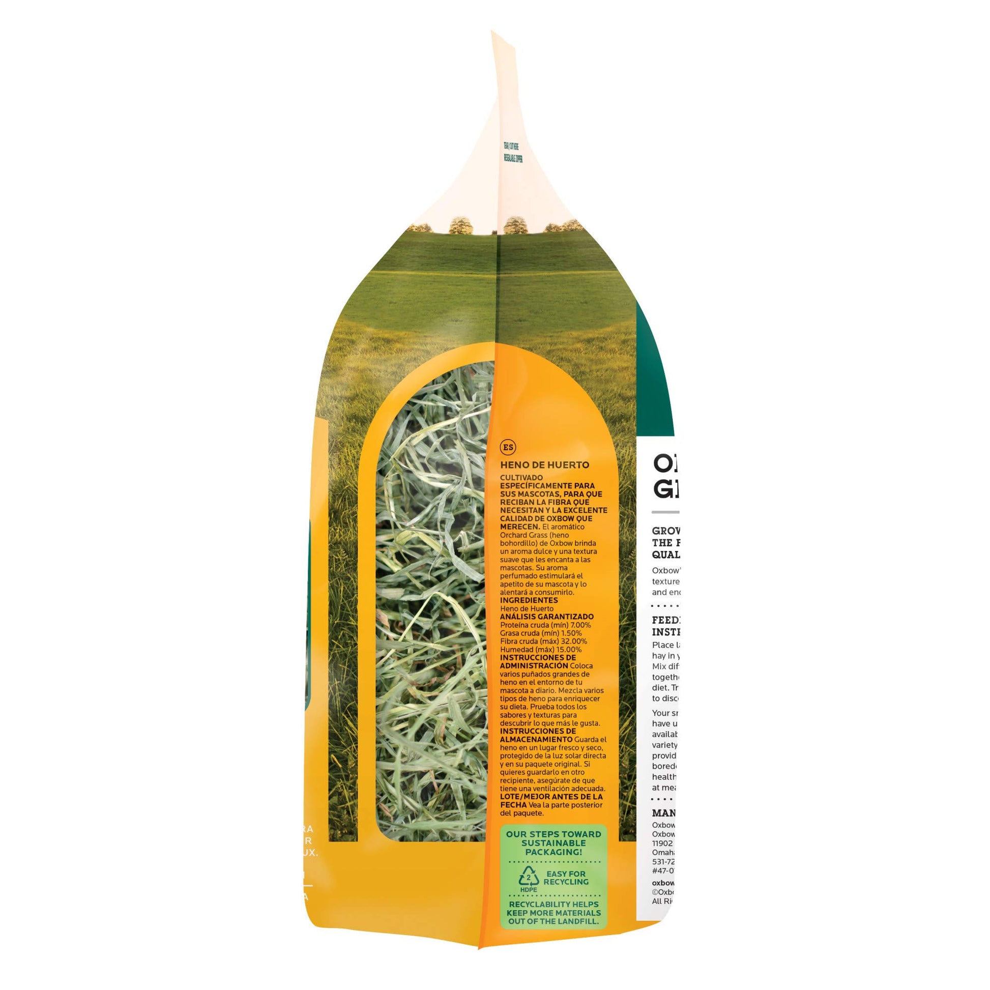 Buy now Oxbow Orchard Grass Hay, Rabbit & Guinea Pig Hay, High Fiber for Digestive Health, Grown in the USA, Veterinarian Recommended Small Pet Supplies, for Rabbits, Guinea Pigs, & Chinchillas, 15 oz. at indiglob india