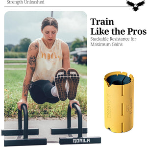 Tribus Thick Grips for Barbells Dumbbells | Thick Dumbbell Grips | Extreme Arms & Forearms Builder - Grip Strength