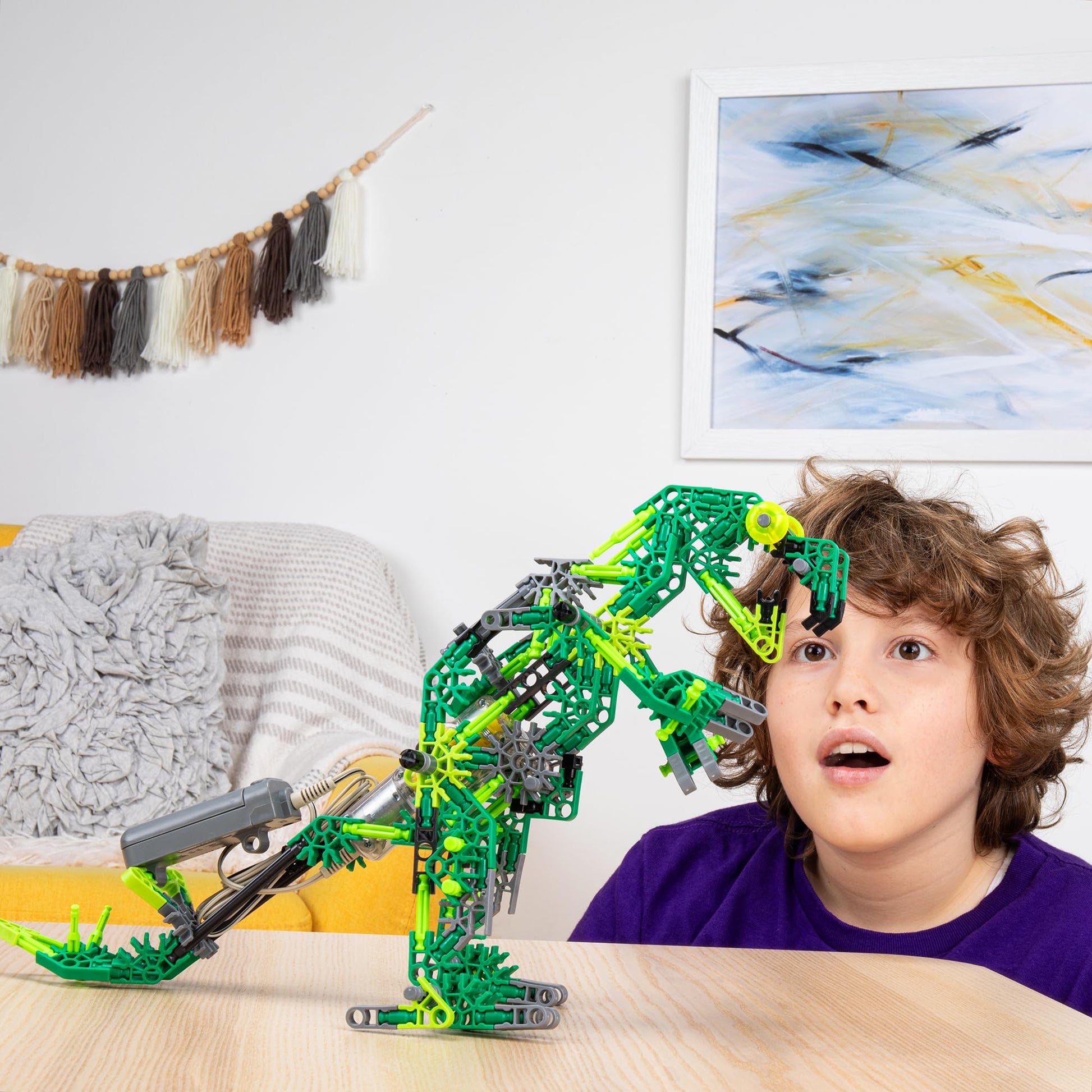 Buy now K'NEX Dynamic Dinos 6-in-1 Building Set - STEM Building Kit, Kid Construction, Creative Play Toy‚ Ages 8+ at indiglob india