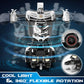 FDJ Remote Control Car - Transform Toys Car Robot, One Button Deformation to Robot with Flashing Light, 2.4Ghz 1:18 Scale Transforming Police Car Kids Toys with 360 Degree Rotating, Girls Boys Toys