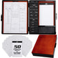 Buy now Monster Wooden Deluxe DND Stat Tracker Case- Compatible with Dungeons and Dragons- Record RPG Character Notes, Attacks, Abilities- Felt Dice Rolling Tray, Notebook, 50 Character Sheets for Gameplay Dark Stain at indiglob india