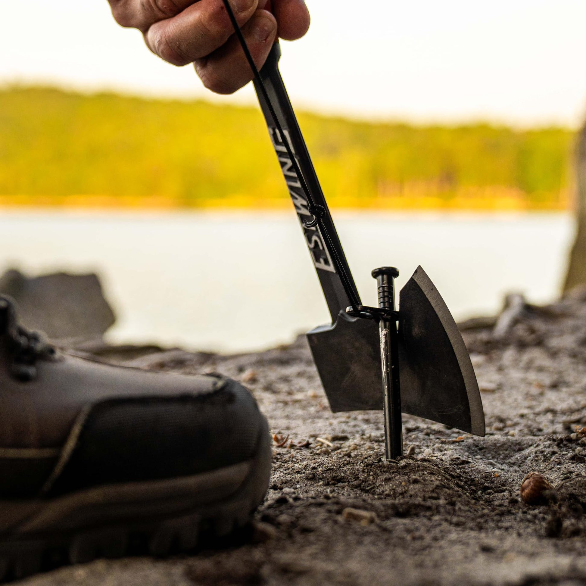 Buy now ESTWING Camper's Axe - 14" Hatchet with Forged Steel Construction & Shock Reduction Grip - EO-25A at indiglob india