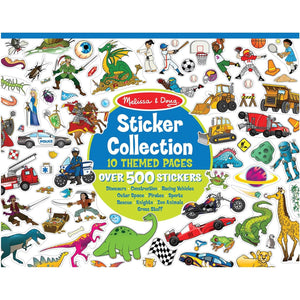Melissa & Doug Sticker Collection Book: Dinosaurs, Vehicles, Space, and More - 500+ Stickers - FSC Certified