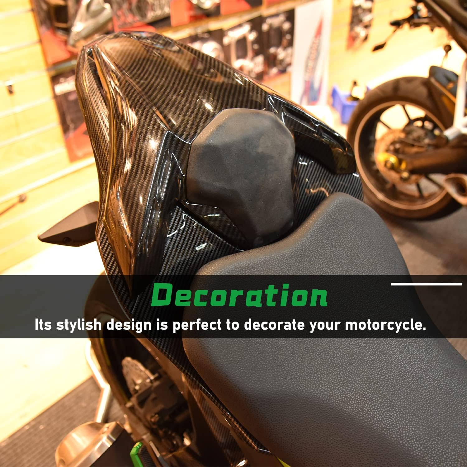 Buy now Motorcycle Z 900 Rear Passenger Pillion Solo Seat Cowl Cover Fairing Tail Section for K.awasaki Z900 Z-900 ABS Motorbike Accessories Parts 2017 2018 2019 2020 2021 2022 2023 2024 17-24(Carbon Look) at indiglob india