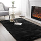 SERISSA Soft Fluffy Rug Grey Faux Sheepskin Fur Rug Shaggy Couch Cover for Bedroom Living Room Runner, 2x6 Feet