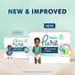 Pampers Pure Protection Baby Diapers, Size 5 (27+ lbs), 132 Count, Up to 100% Leakproof, Premium Plant-based Skin Protection, Hypoallergenic Soft Diapers