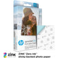 HP Sprocket 2x3" Premium Zink Sticky Back Photo Paper (20 Sheets) Compatible with HP Sprocket Photo Printers, White