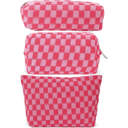 LYDZTION Makeup Bag Cosmetic Bag for Women,1Pcs Large Capacity Makeup Bags and 1Pcs Pencil Case Makeup Brushes Storage Bag Travel Toiletry Bag Organizer