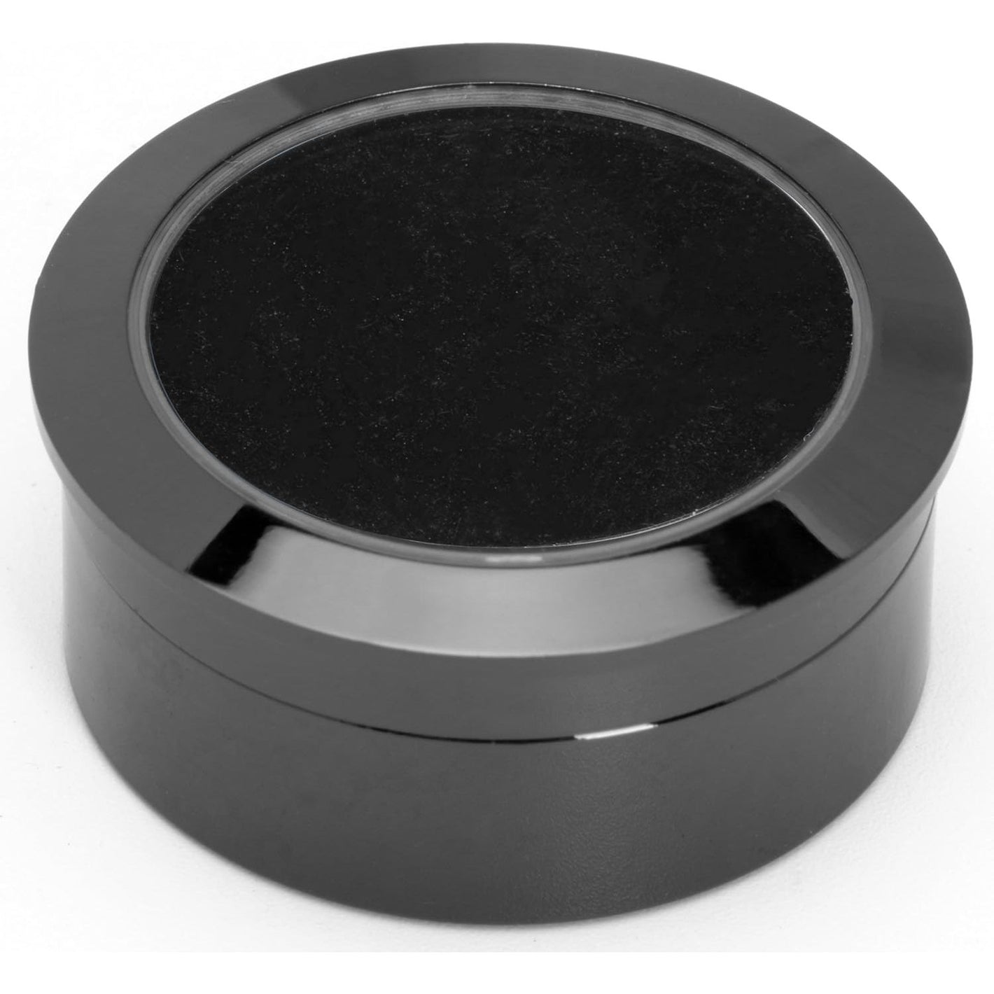 Small Loose Diamond or Gemstone Display Box Case Holder Show Container Metal (Black- 1.3x0.5)