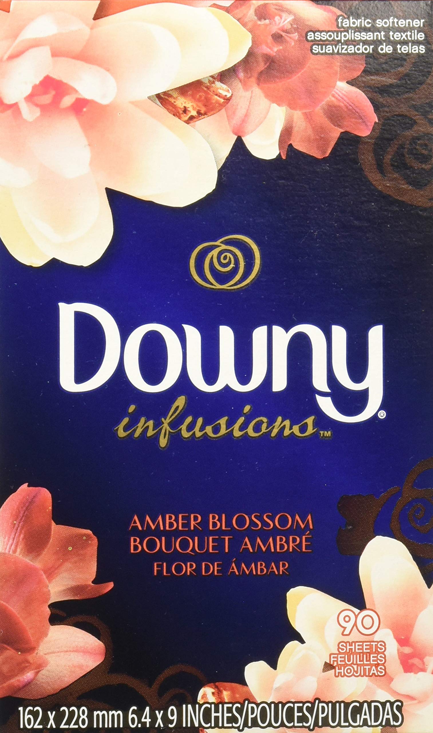 Buy now Downy Infusions Dryer Sheets Laundry Fabric Softener, Calm Scent, Lavender & Vanilla Bean, 200 Count 90 Count (Pack of 1) Rose at indiglob india