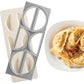 CucinaPro Pierogi Maker w Tray & Press- Makes 6 Pierogis, Dumplings Potstickers or Holiday Pastry at Once- Stainless Steel Durable Construction, Portable Set Easy to Use - Homemade Cooking Xmas Gift
