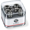 Schaller 14010401 Security Straplocks, Black Chrome - Ruthenium