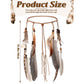 XunYee Feather Hippie Headband for Women - Indian Feather Hair Accessories for Costume (Classic Style)