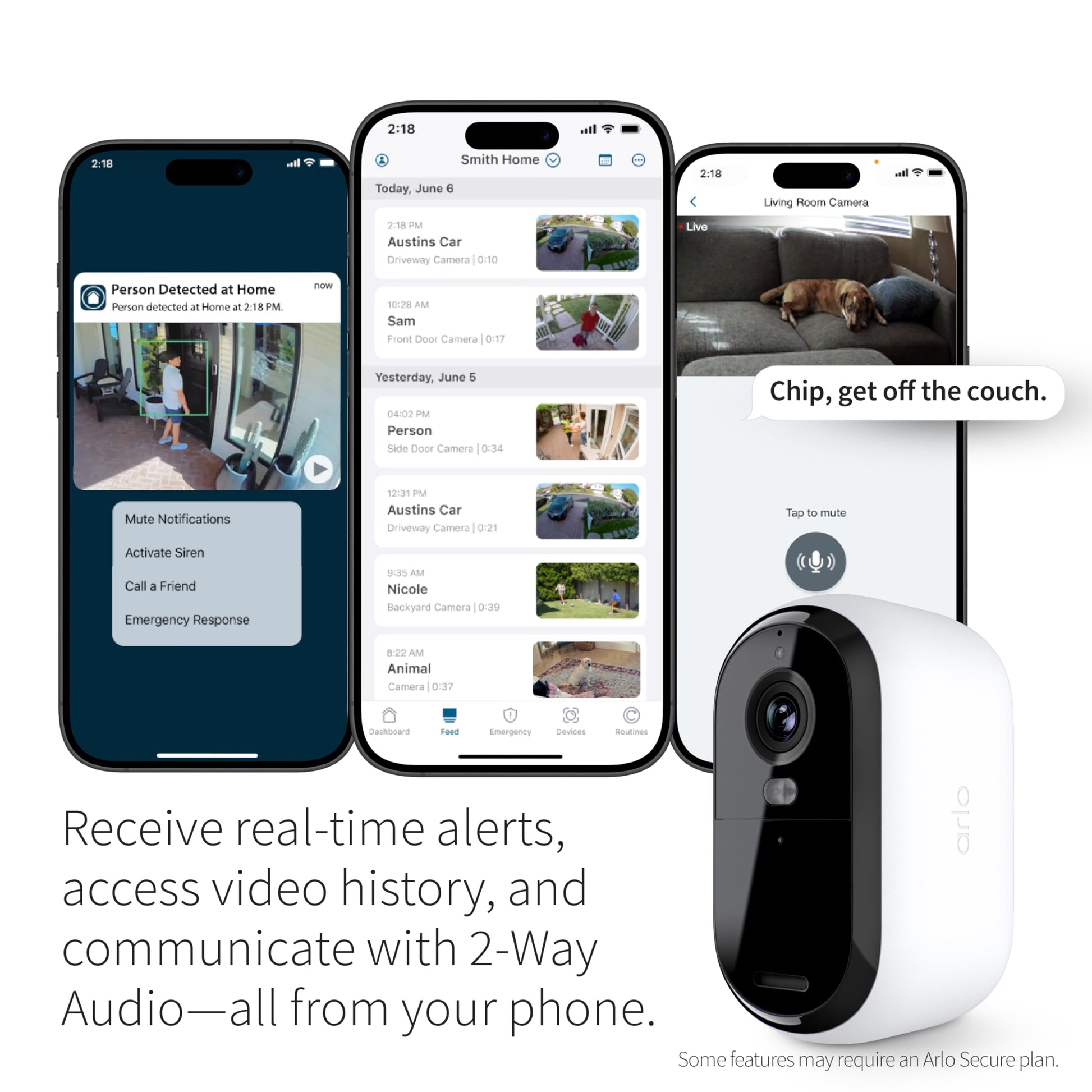 Buy now Arlo Essential Security Camera 1080p HD, Outdoor - Indoor, 2nd Gen, Wireless Rechargeable Camera, 2-Way Audio, Color Night Vision, Wide Angle - White (Renewed) at indiglob india