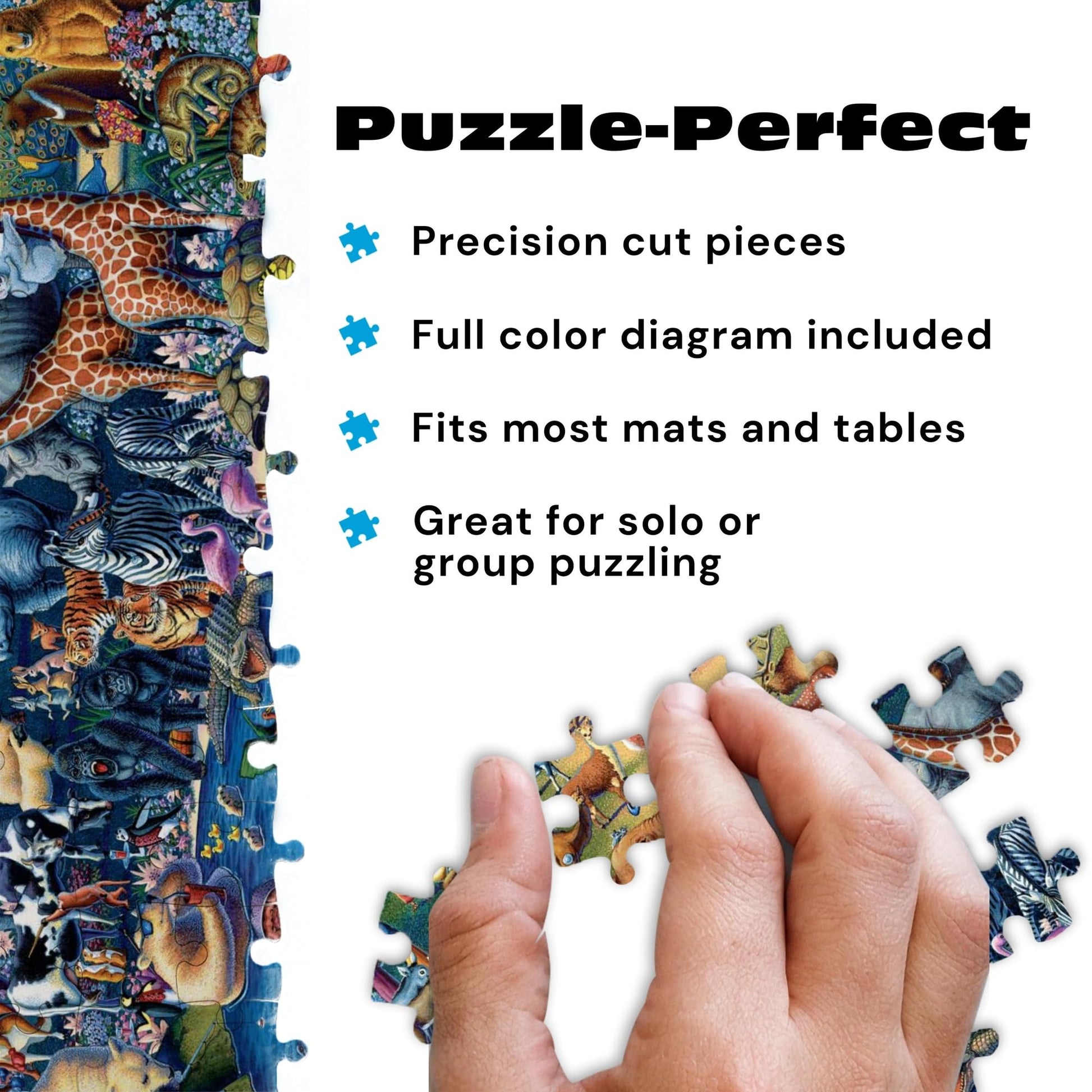 Buy now Buffalo Games - Jigsaw Puzzles 1000 Pieces - Dowdle Noahƒ??s Ark Puzzle - Premium Giftable Foil Box with Reference Poster - Made in USA at indiglob india