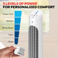 Buy now Honeywell QuietSet Whole Room Oscillating Tower filter Fan with Remote, White, HYF260 at indiglob india