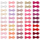CÉLLOT Baby Hair Clips 50 Pieces 25 Colors in Pairs Baby Girls Fully Lined Bows Hair Pins Tiny 2" Hair Bows Alligator Clips for Girls Infants Toddlers