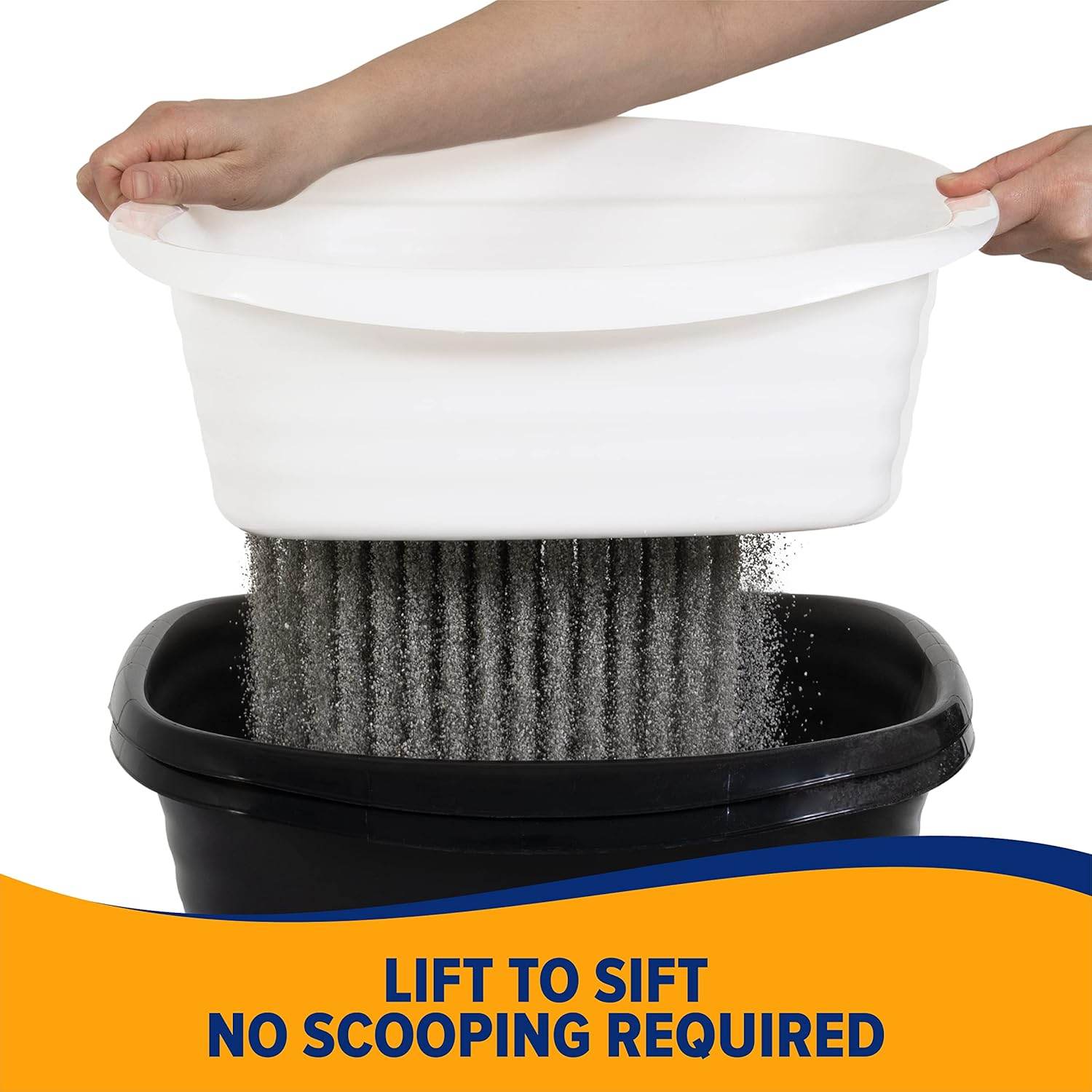 Arm & Hammer Large Sifting Litter Box Scoop Free Cat Litter Tray with Microban, Made in USA - My Store