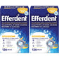 Efferdent Retainer Cleaning Tablets, Denture Cleaning Tablets for Dental Appliances, Overnight Whitening, 126 Count