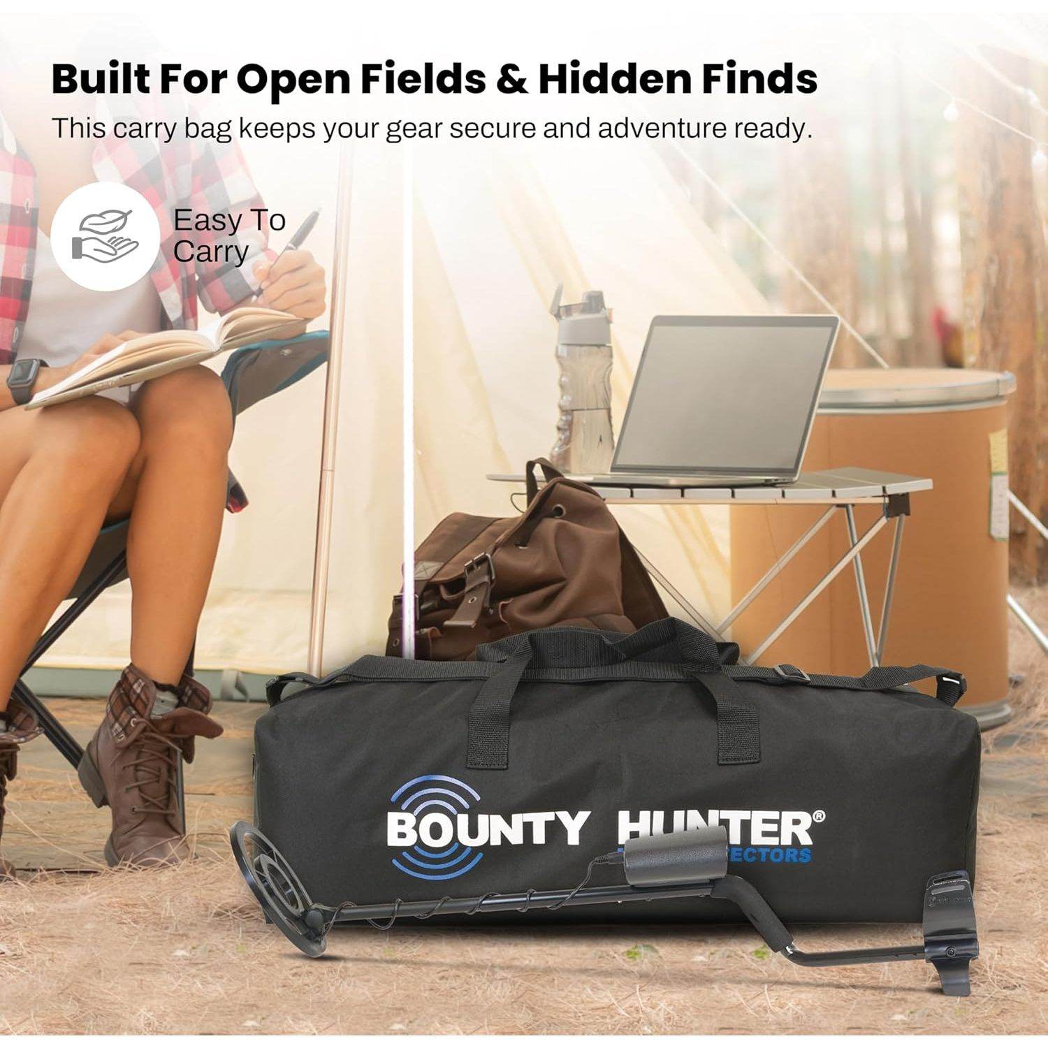 Bounty Hunter Metal Detector Bag – Weather-Resistant Nylon Carrying Case with Accessory Pocket & Handles, Fits S-Rod Models – Durable Storage & Travel Protection – Made in USA - My Store